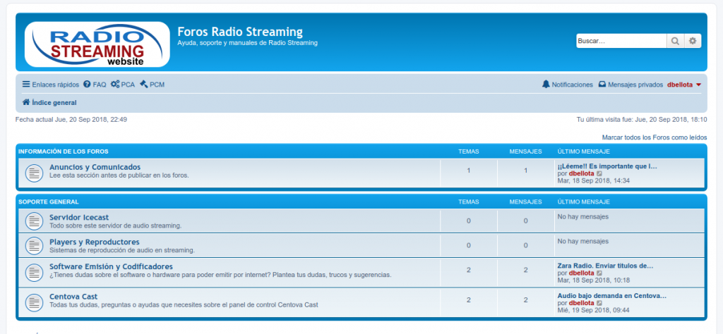 Foros de soporte streaming